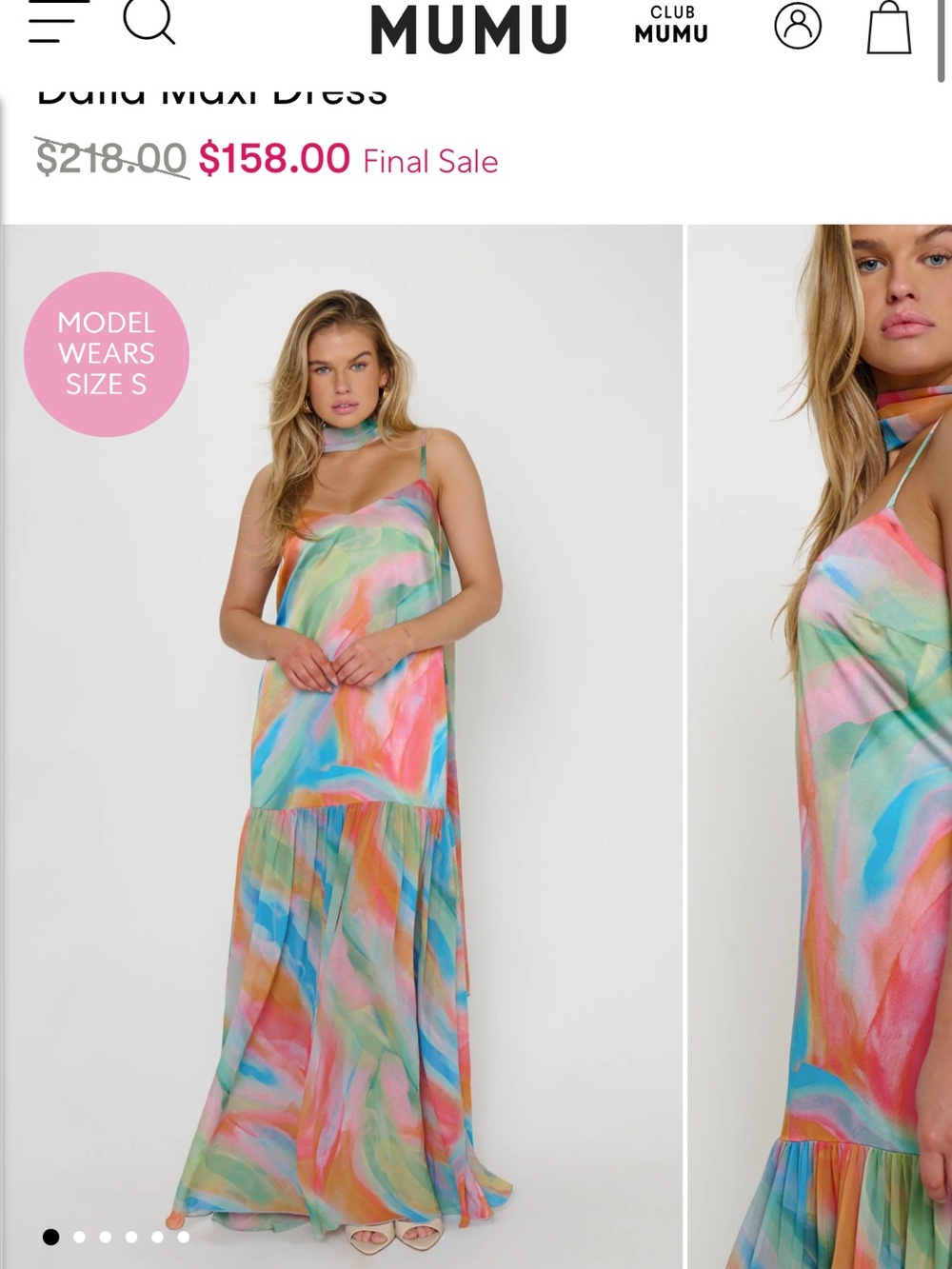 Dalia Maxi Dress colorful show me your Mumu
